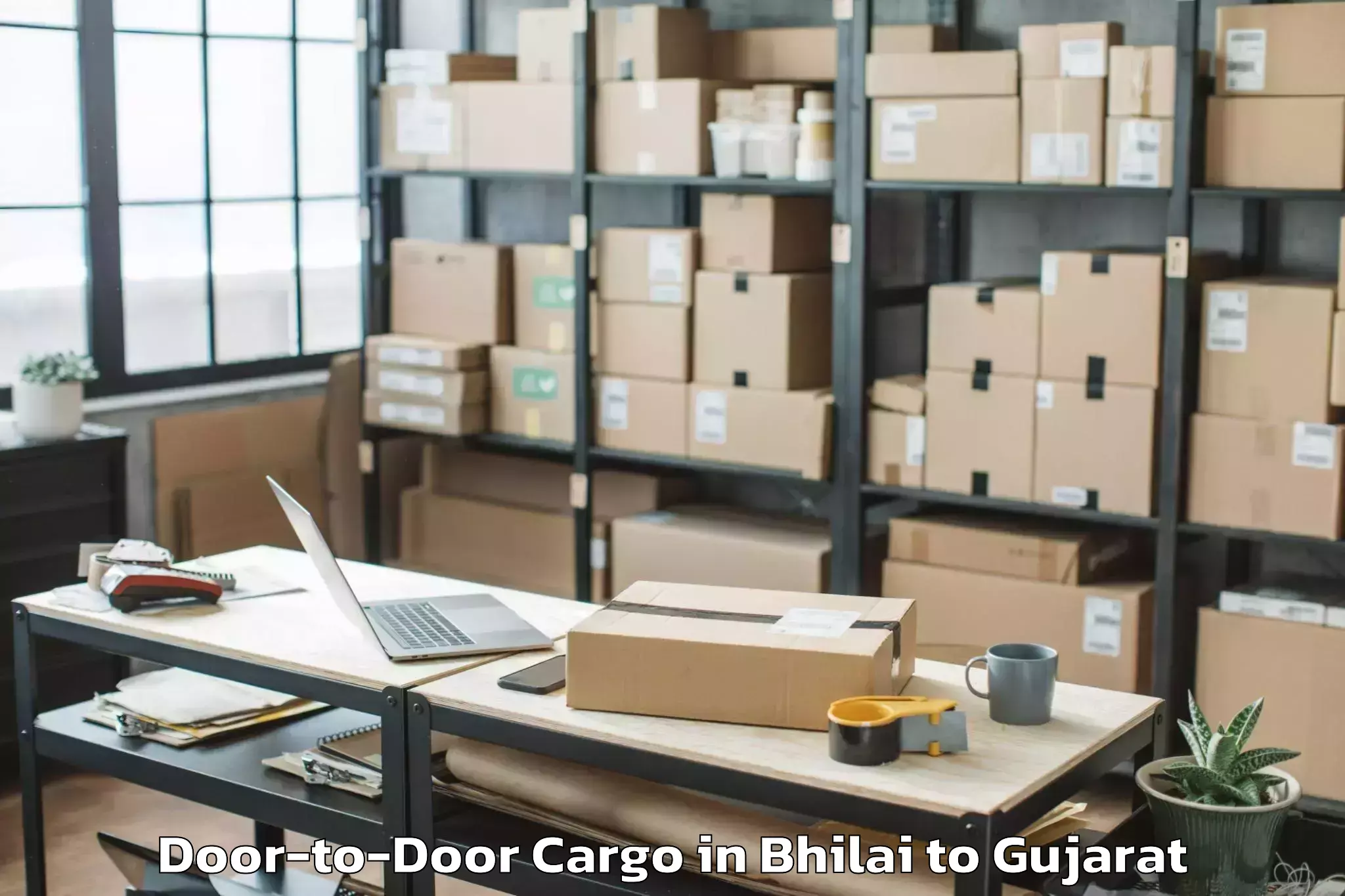 Easy Bhilai to Crystal Mall Rajkot Door To Door Cargo Booking